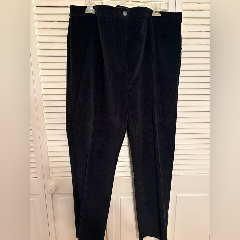 NWT Marina Rinaldi Dark Emerald Corduroy Pants
